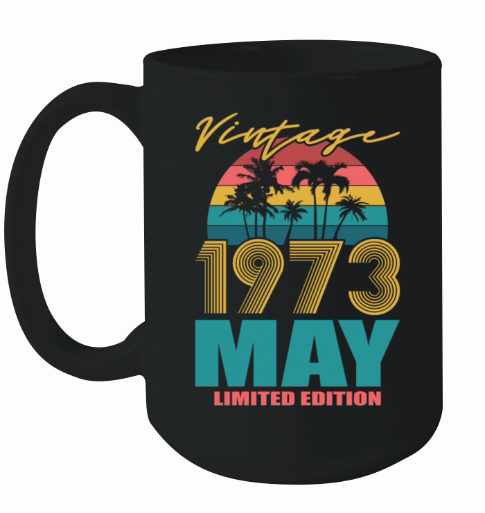 50th birthday may 1973 vintage 1973 Ceramic Mug