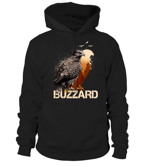 Buzzard Scavenger Vulture Bird Vintage Forest Hoodie Unisex