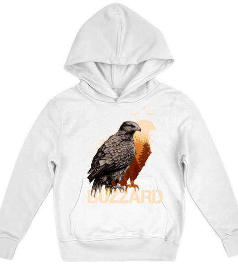 Buzzard Scavenger Vulture Bird Vintage Forest Kids Hoodie