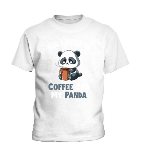 Coffee and my Panda Barista Queen Latte Art Coffee Kids T-Shirt