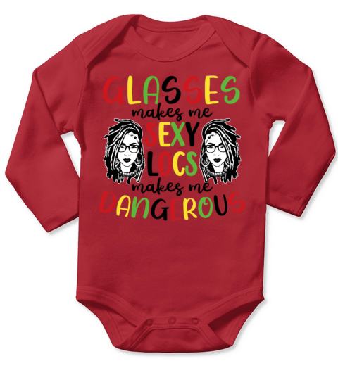 Its the Locs For Me - Afro Hair Black American Long Sleeve Baby One-Piece