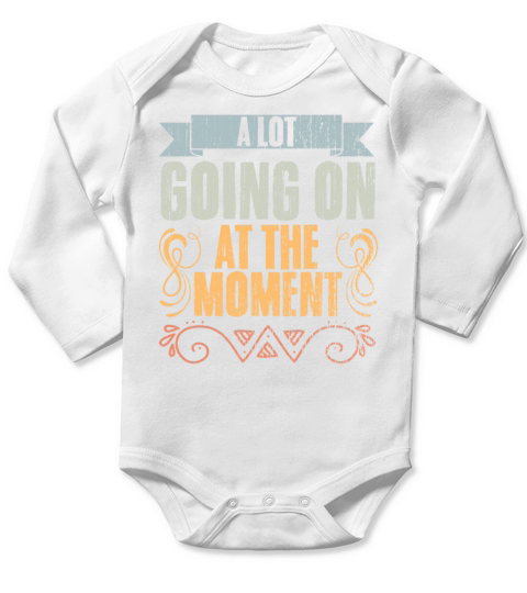 Vintage A Lot Going On At The Moment Introvert Long Sleeve Baby One-Piece