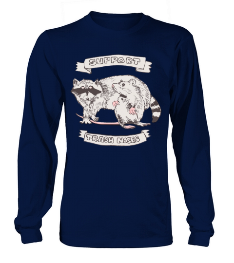 Support Trash Nose Raccoon Rat Long sleeved Unisex