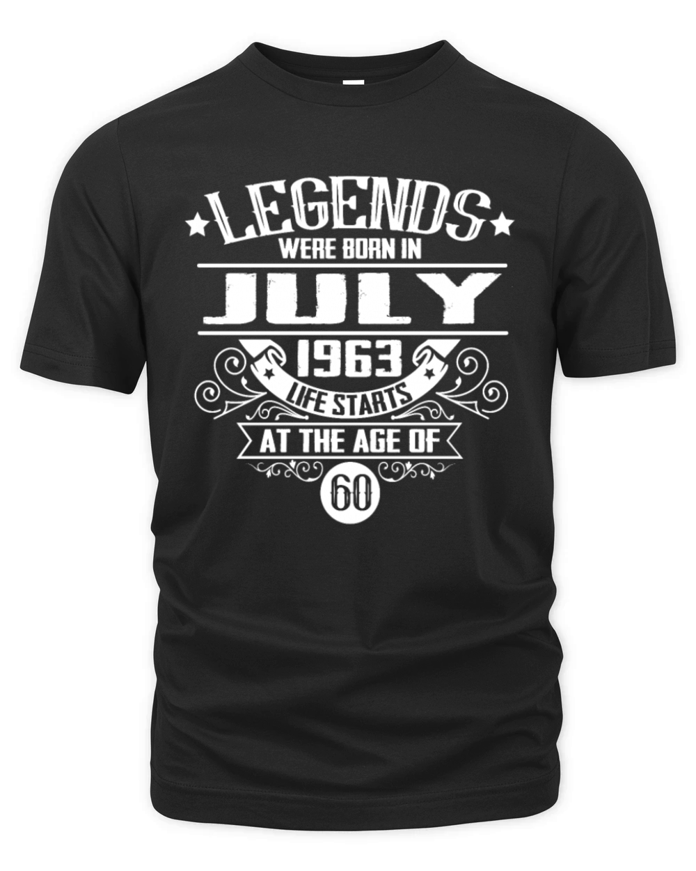 Legends Were Born in July 1963 Organic Unisex T-shirt