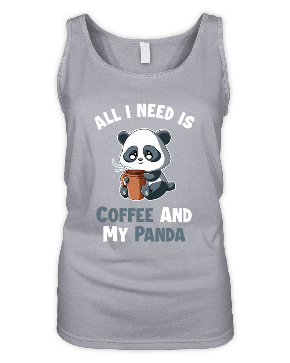 Coffee and my Panda Barista Queen Latte Art Coffee Organic Women's Tank Top