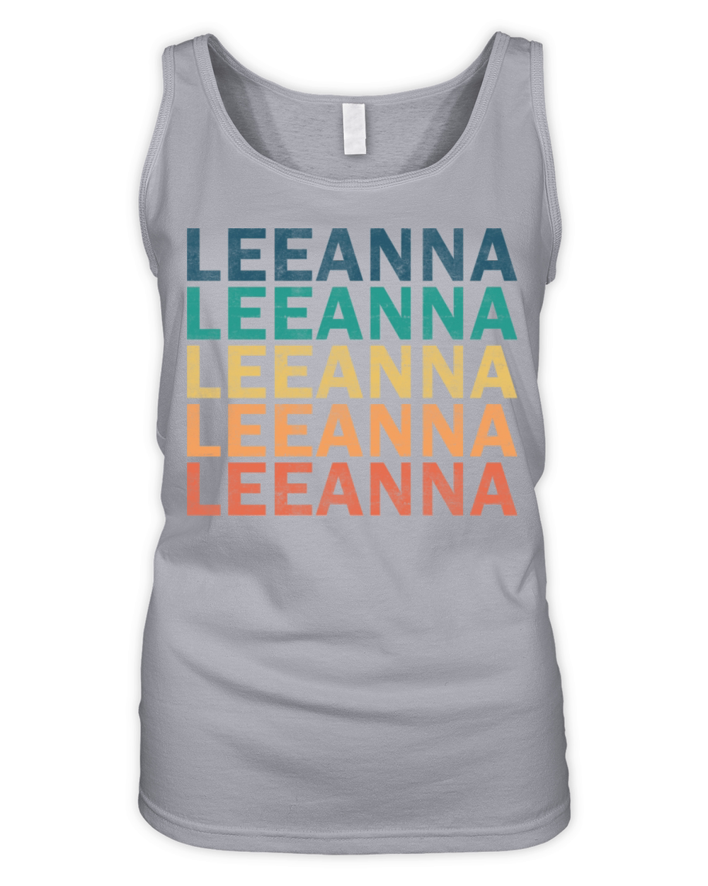 Leeanna Name T Shirt - Leeanna Vintage Retro Name Organic Women's Tank Top
