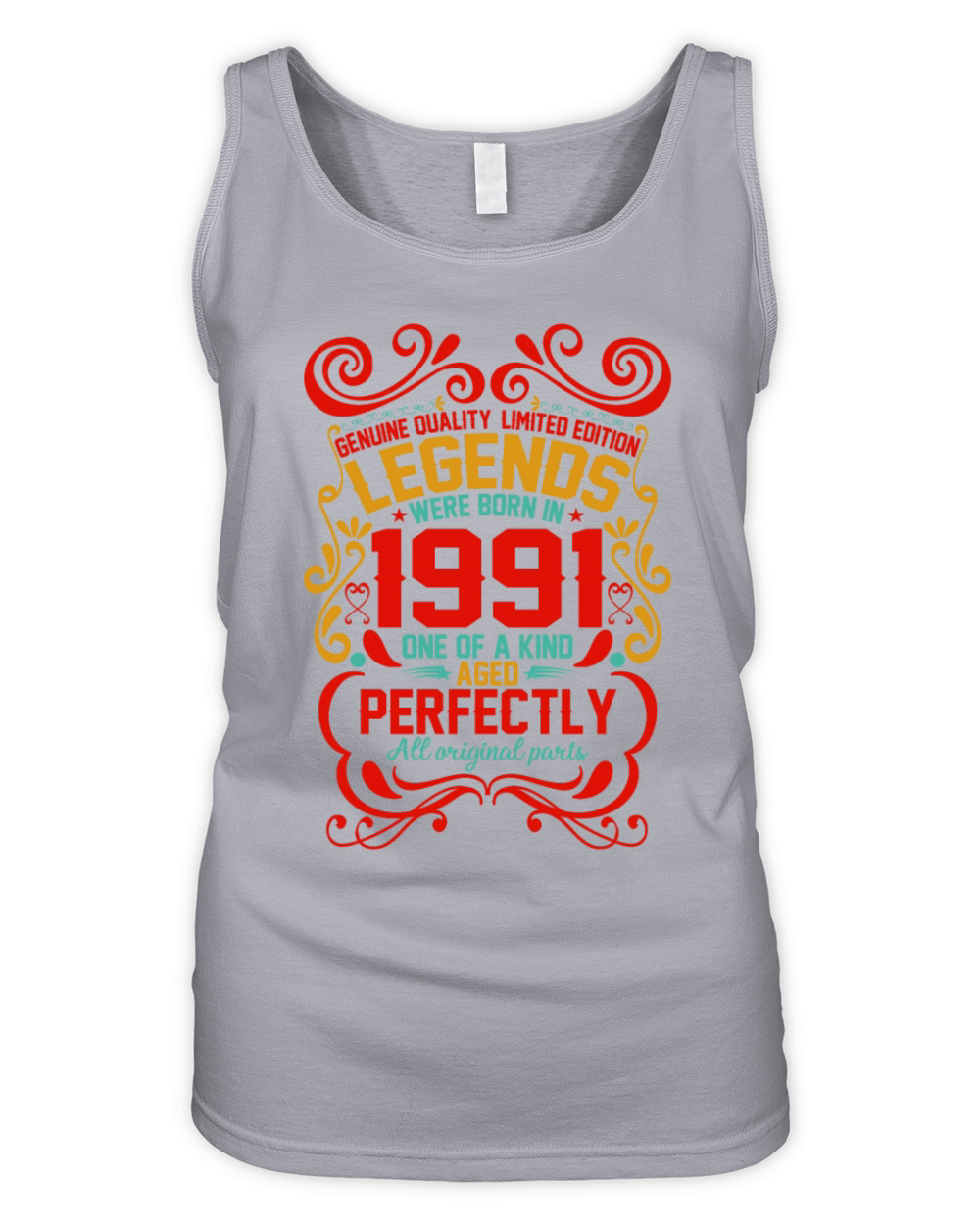 Vintage Authentic 1991 Birthday Gifts idea Organic Women's Tank Top