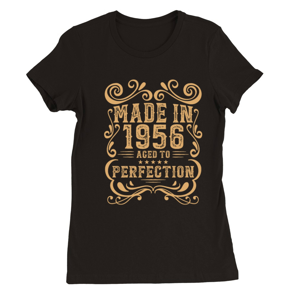 Vintage 1956 Aged to Perfection Premium Womens Crewneck T-shirt