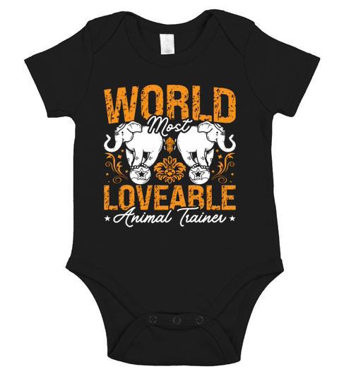 Animal Trainer Worlds Most Loveable Animal Rescue Short Sleeve Baby One-Piece