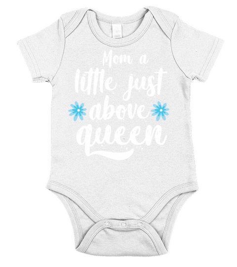 Mom a little just above queen Short Sleeve Baby One-Piece