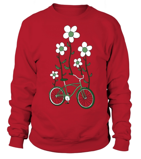 bike flowers shirt Sweatshirt Unisex
