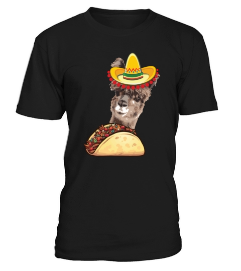 Llama Eating Taco Lover Cinco de Mayo T-Shirt Unisex