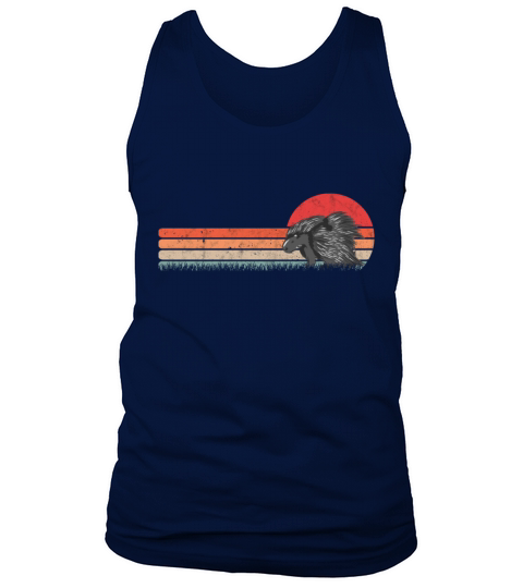 Porcupine Vintage Retro Tank Top Unisex