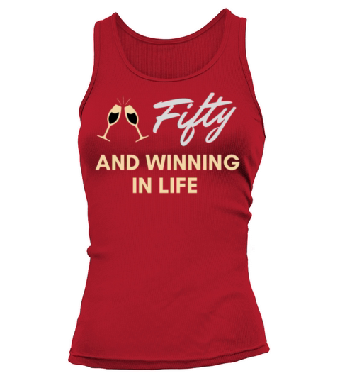 50th Birthday Wine Funny Tank top Woman