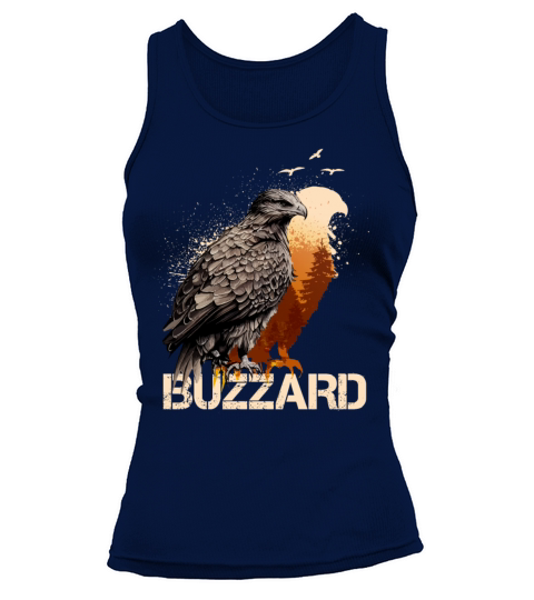 Buzzard Scavenger Vulture Bird Vintage Forest Tank top Woman
