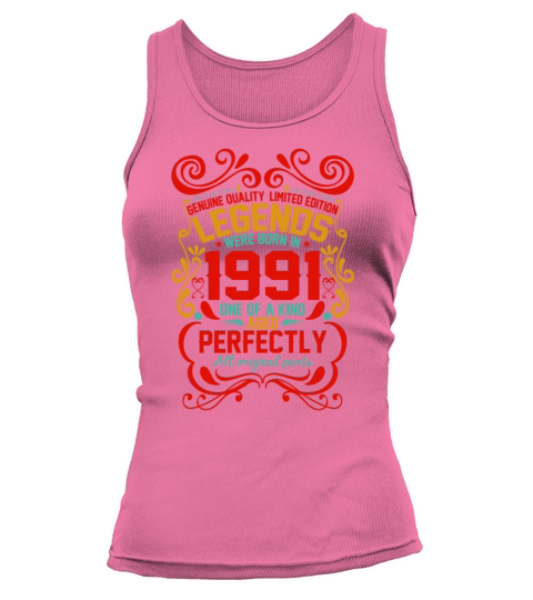 Vintage Authentic 1991 Birthday Gifts idea Tank top Woman