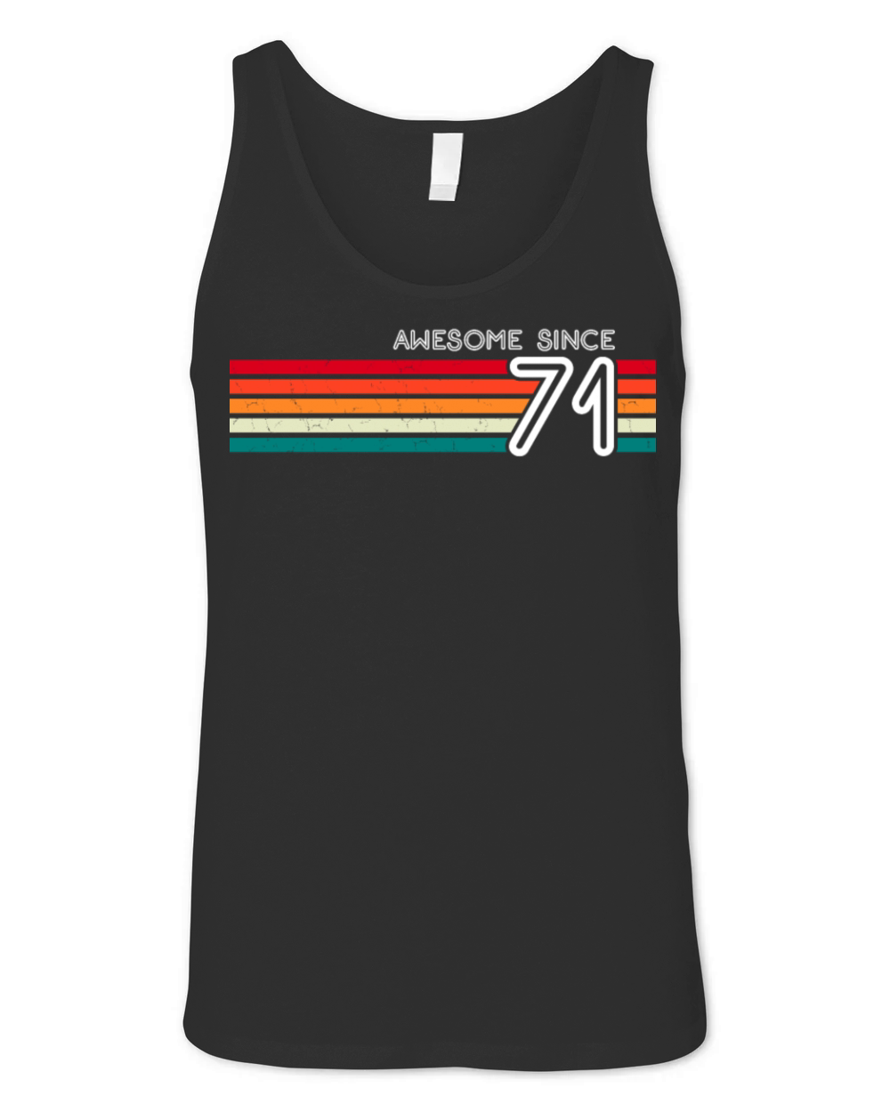 Awesome Since 1971 52nd Birthday Gifts 52 Years Unisex Jersey Tank