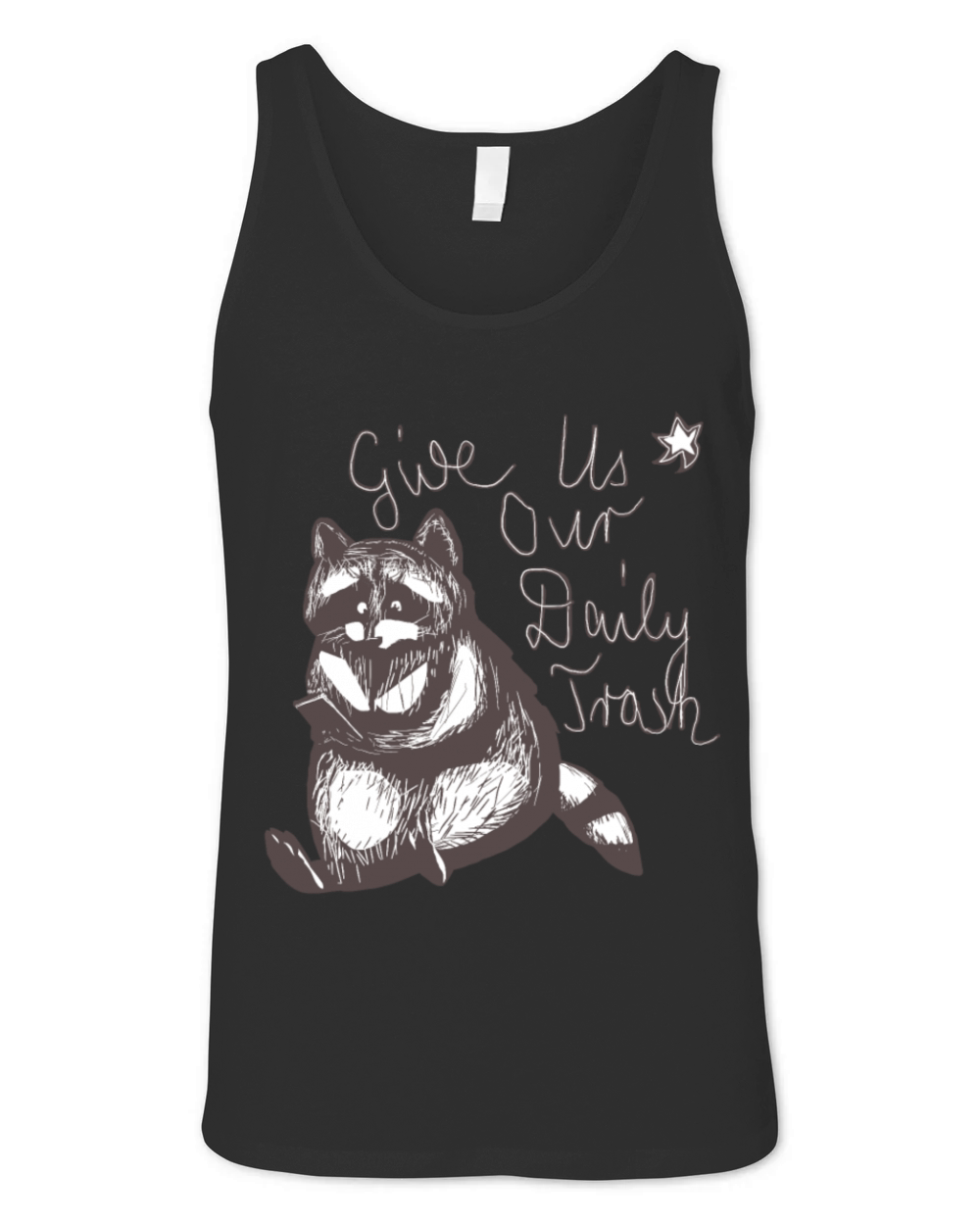 funny quote slogan animal with smartphone racoon Unisex Jersey Tank