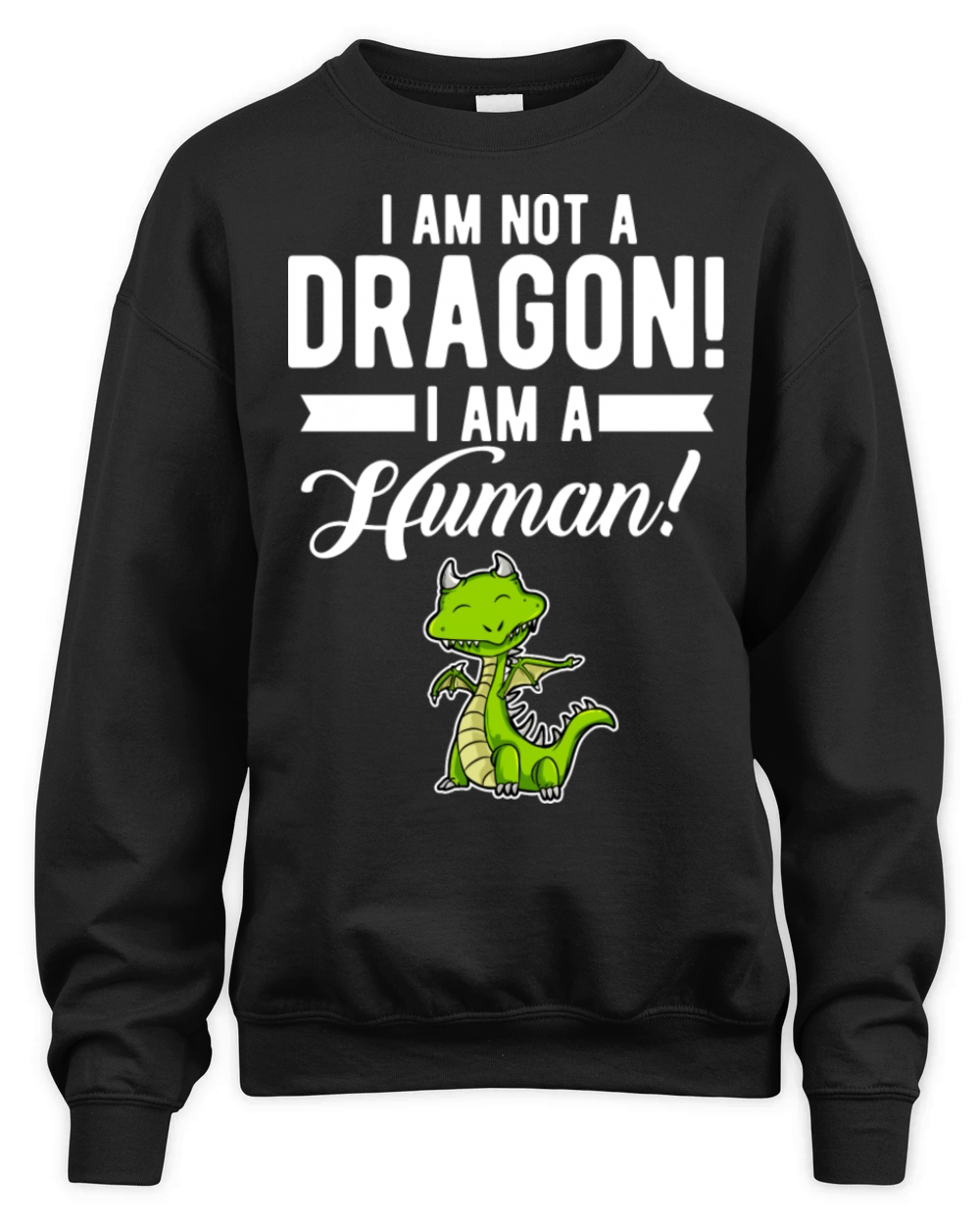 Funny Quote Dragon Saying Humorous Present For Men Unisex Premium Crewneck Sweatshirt