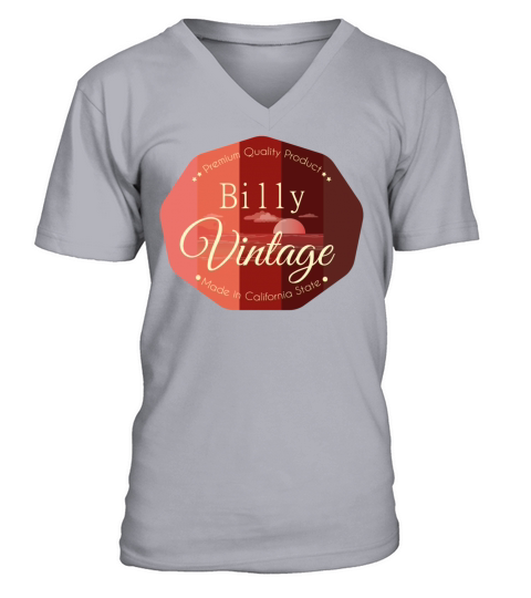 Billy First Name Vintage Design V-Neck T-shirt