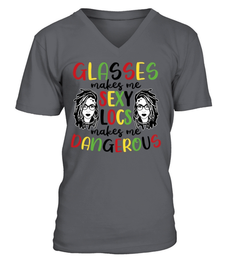 Its the Locs For Me - Afro Hair Black American V-Neck T-shirt
