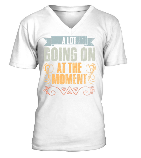 Vintage A Lot Going On At The Moment Introvert V-Neck T-shirt