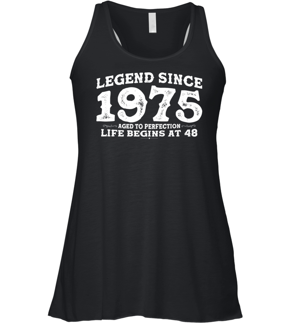 Vintage 1975 Shirt for Men Women 48 Year Old 48th Women's Flowy Tank Top