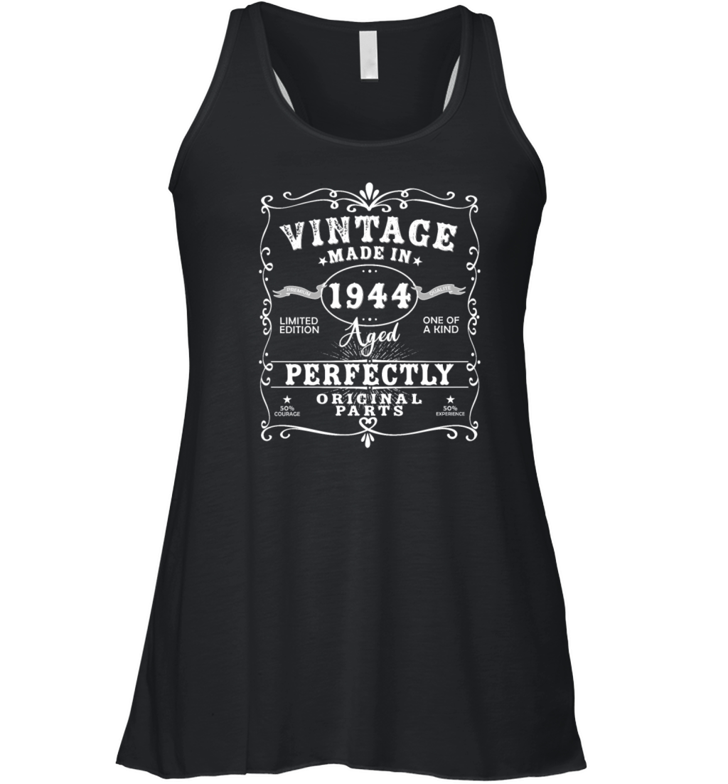 Vintage Made In 1944 Birthday Limited Edition Women's Flowy Tank Top