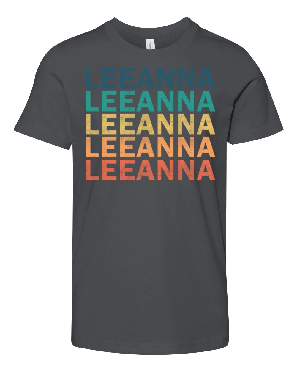 Leeanna Name T Shirt - Leeanna Vintage Retro Name Youth Unisex Jersey Tee