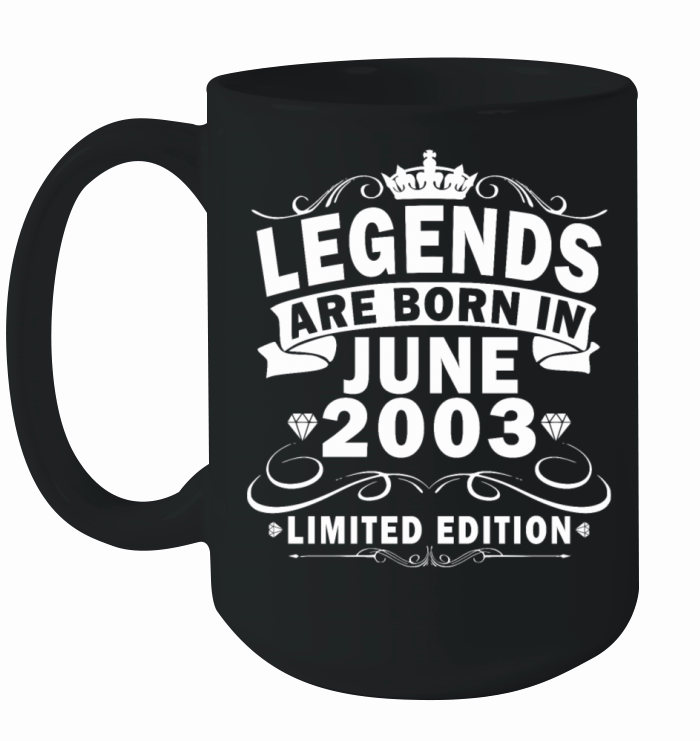 20th birthday Year of birth June 2003 Born in 2003 Ceramic Mug