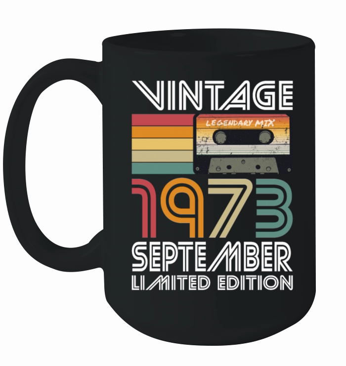 50th birthday september 1973 vintage 1973 Ceramic Mug