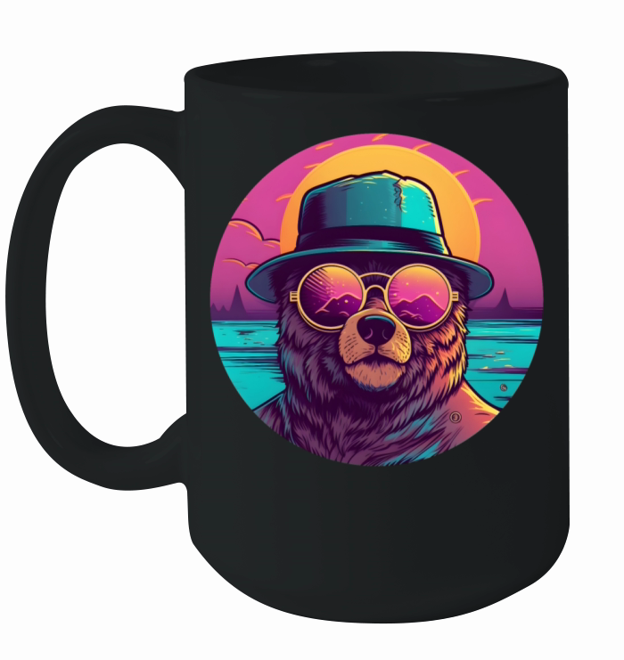 80s 90s Bear Vintage Style Ceramic Mug