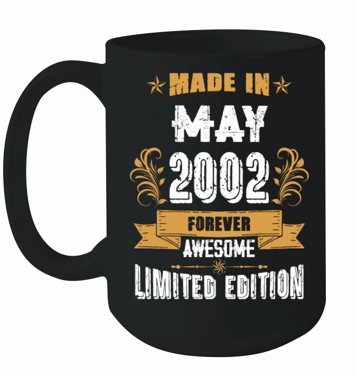 May 2002 Vintage Birthday Present Ceramic Mug