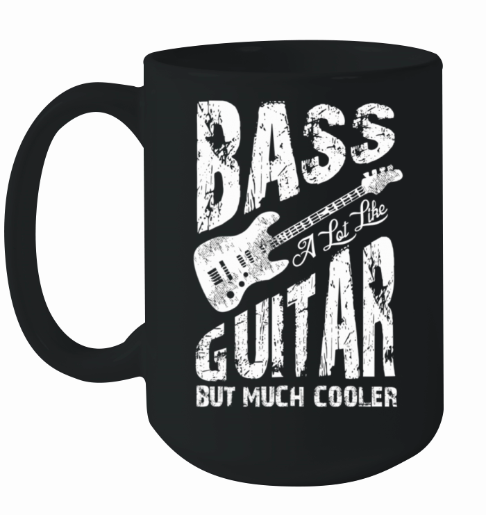 Vintage Distressed Bass A Lot Like Guitar But Ceramic Mug