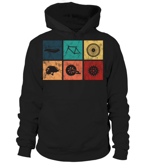 Vintage Bicycle Parts Hoodie Unisex