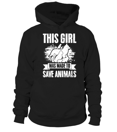 Vintage Veterinary Staff This Girl Was Made To Hoodie Unisex
