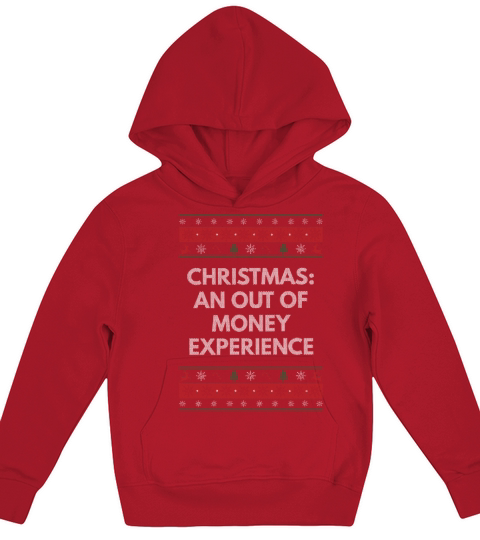 Christmas an Out of Money Experience Xmas Shopping Kids Hoodie
