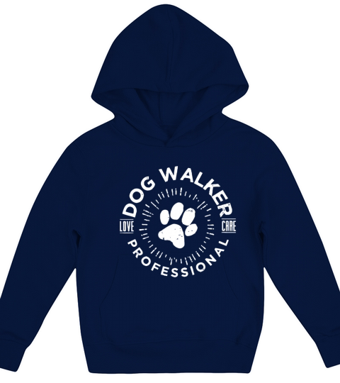 Professional Dog Walkerlove dog walkcute dog walkd Kids Hoodie