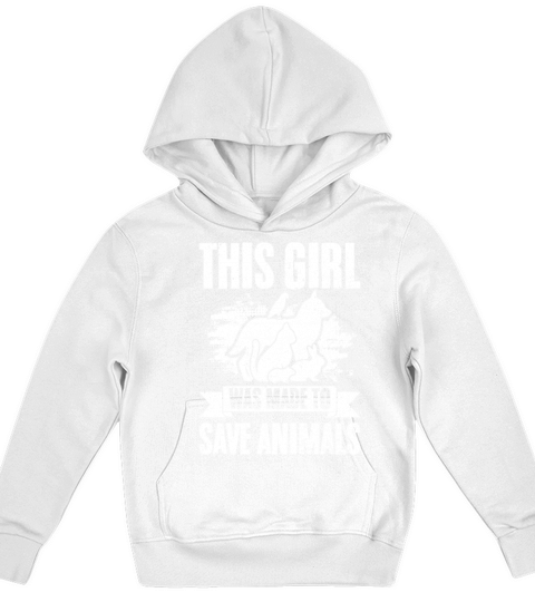 Vintage Veterinary Staff This Girl Was Made To Kids Hoodie
