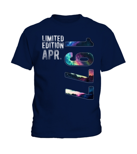 Limited Edition 1977 April Birthday Polar Lights Kids T-Shirt