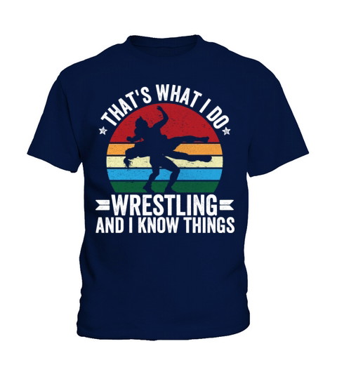 Vintage Wrestling Girl Funny Quote Kids T-Shirt