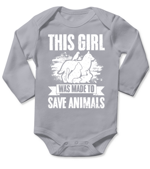 Vintage Veterinary Staff This Girl Was Made To Long Sleeve Baby One-Piece