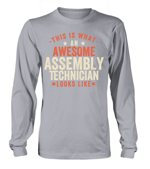 Assembly Technician Funny Quote With Vintage Look Long sleeved Unisex