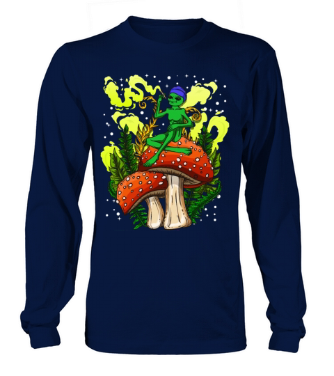 Psycadellic Magic Mushroom Alien LSD Acid Trip Long sleeved Unisex