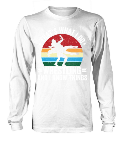 Vintage Wrestling Girl Funny Quote Long sleeved Unisex