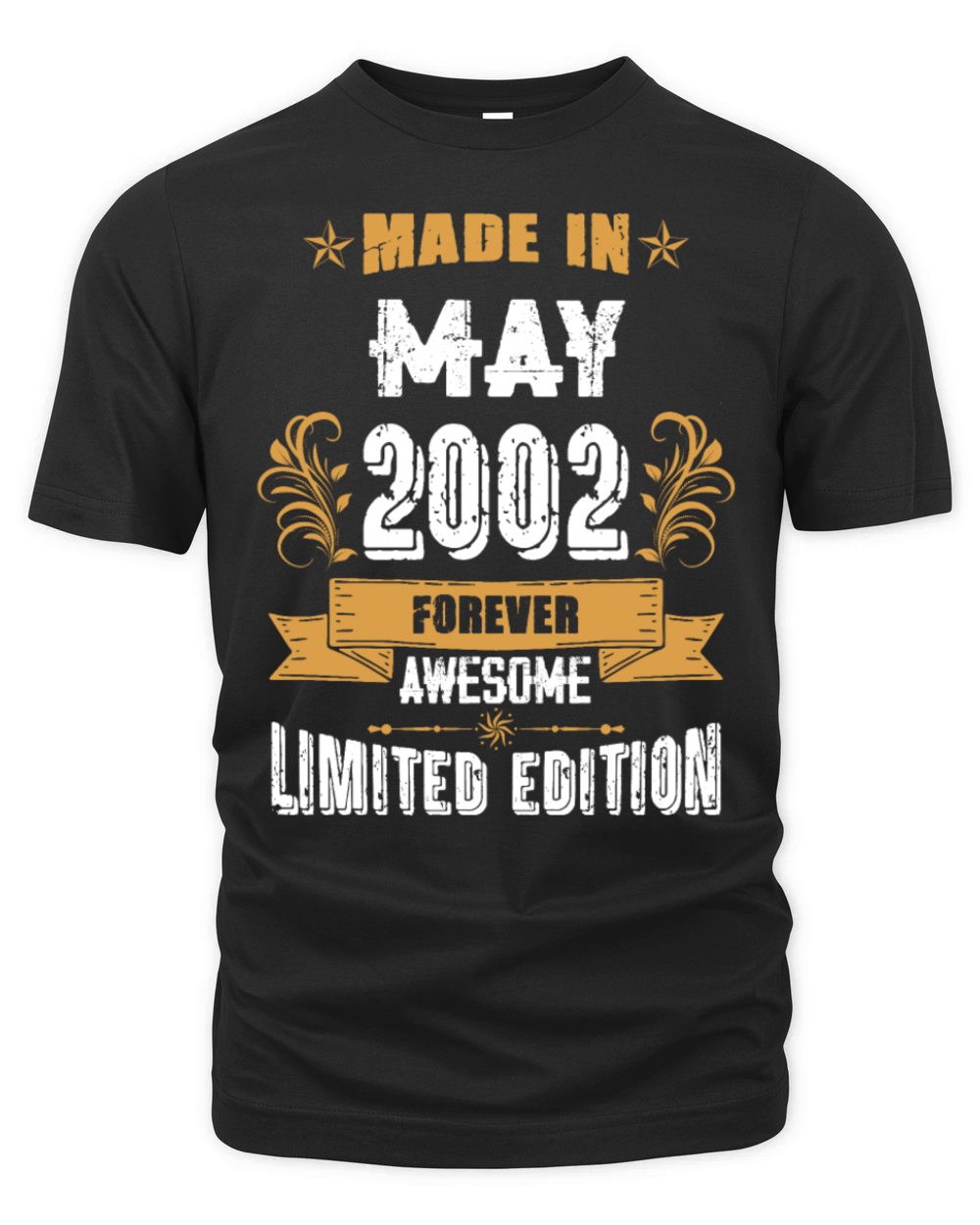 May 2002 Vintage Birthday Present Organic Unisex T-shirt