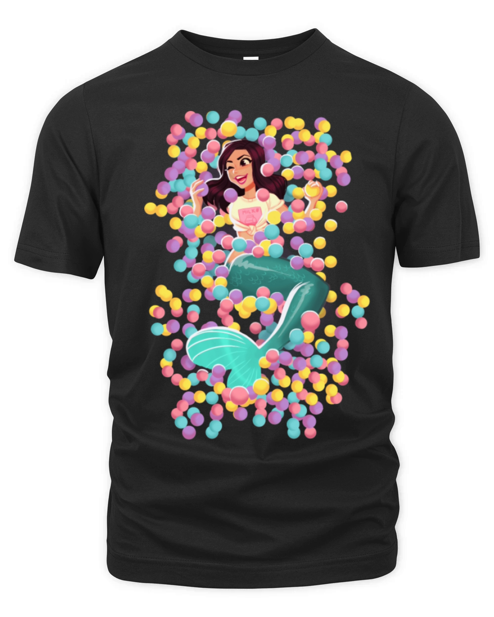 Pastel Colored Mermaid Organic Unisex T-shirt