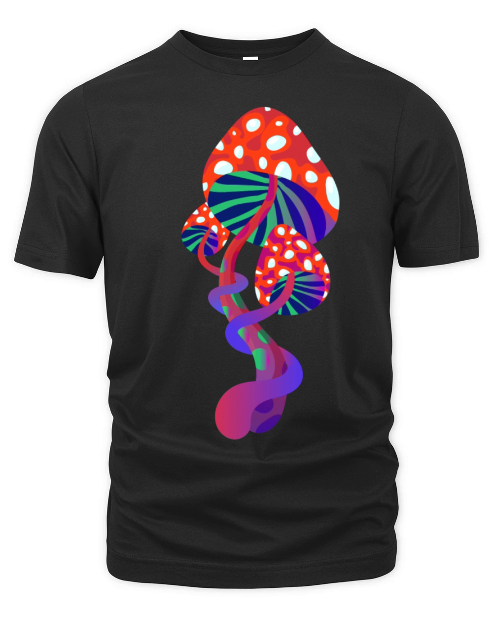 Psychedelic Mushrooms Organic Unisex T-shirt
