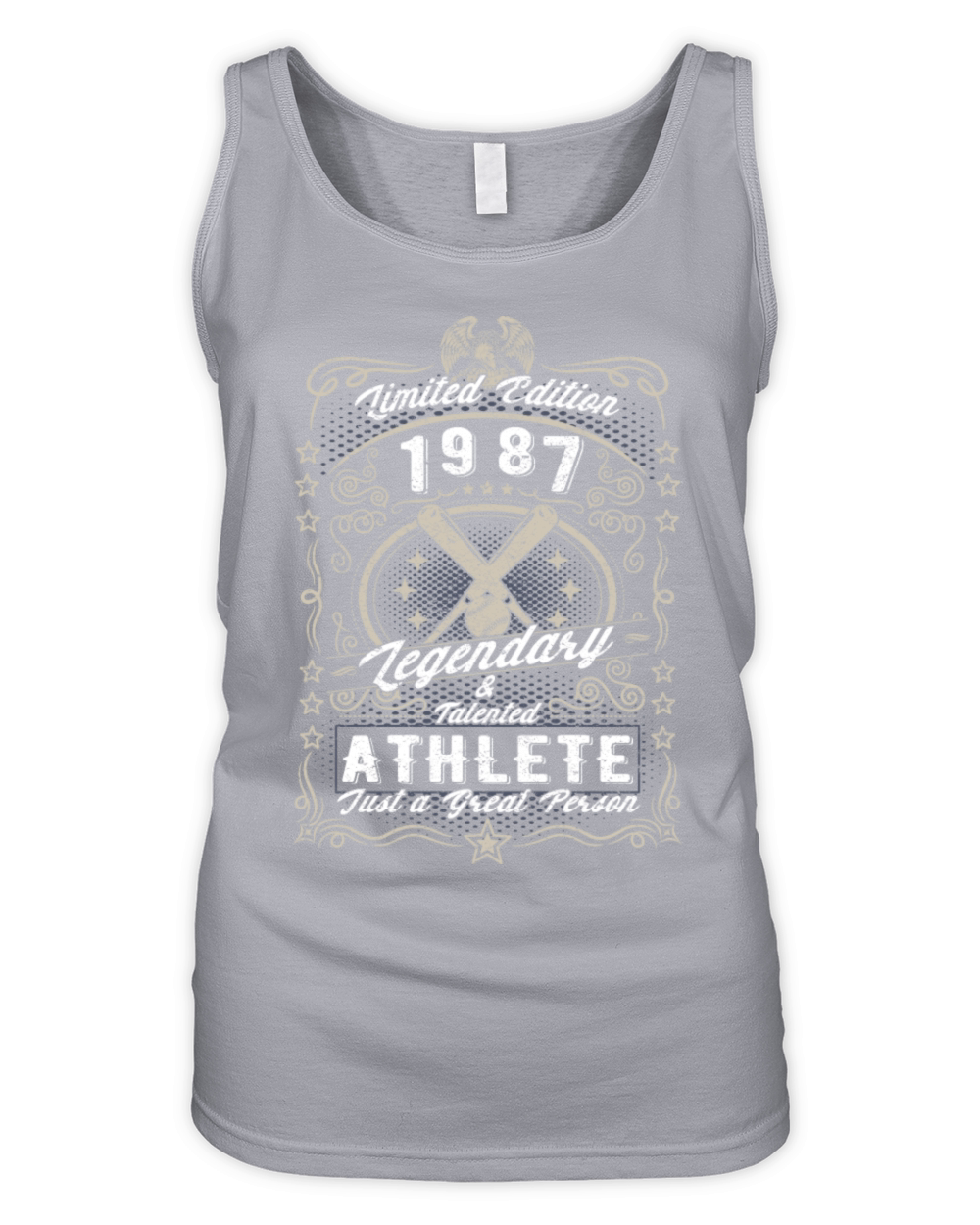 Vintage 1987 Baseball Birthday Gift Sport Hobby Organic Women's Tank Top