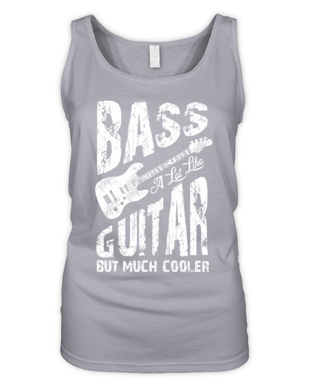 Vintage Distressed Bass A Lot Like Guitar But Organic Women's Tank Top